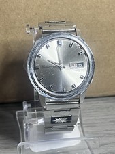 Vintage 1966 Seiko Weekdater 6619-8010 Automatic 21J Runs No Crystal picture