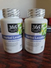 2x bottles 365 Whole Foods Market herbal laxative 180 TOTAL CT MAY 2029 SEALED  picture