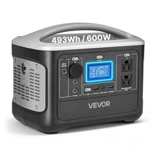 VEVOR Portable Power Station 600W 493Wh Solar Generator for Home Camping Travel picture