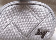 Lug Metallic Silver Matte Luxe Stash Zip RFID Pouch - NWOT - SALE picture
