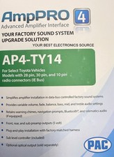 NEW PAC AmpPRO AP4-TY14 Aftermarket Amplifier Interface to select 2022+ Toyota picture