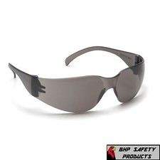 (144 PAIR) PYRAMEX INTRUDER SAFETY GLASSES SMOKE GRAY LENS SUNGLASSES S4120S picture