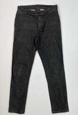 Vetra Black Twill Cotton Pants French Workwear Hook Fastened FR 38 US 30 picture
