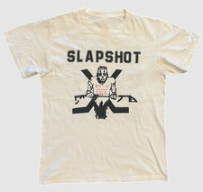 Vintage Slapshot Boston White T Shirt Full Size S to 5XL AL1181 picture