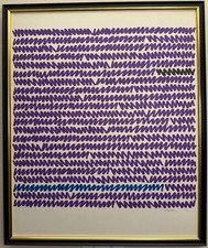 Vintage Original Aubrey Penny Signed 1972 Abstract Work on Paper Listed Artist picture