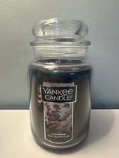 Yankee Candle Eucalyptus Large Jar - Vintage Label  - NEW - Retired Scent  picture