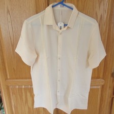 Mens COOFANDY~IVORY SHIRT~size MEDIUM~NWT~Button Down~$37 Off White picture