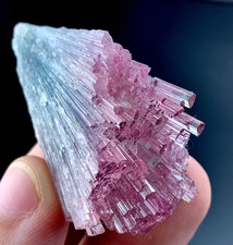116 Carat Bi-Colour Stepwise Tourmaline Crystal Specimen From Afghanistan picture