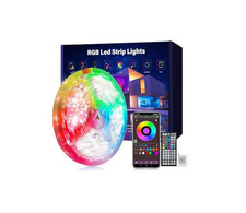 50FT RGB LED Strip Lights Music Sync Remote App Control Bedroom Decor picture