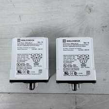 x2 SCHNEIDER ELECTRIC 9050JCK60V24 Timer Relay 240 VAC 10 Amp Plus Options picture