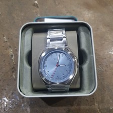 Fossil Evanston BQ2766 Men's Solar Blue Dial Stainless Steel Watch picture