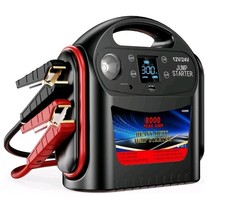 8000A 12V/24V Jump Starter for Large Gas & Diesel Engines, Heavy-Duty Portabl... picture