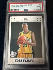 2007 Topps Rookie Card Kevin Durant 2 PSA Mint 9 picture