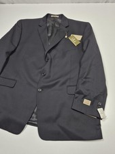 JOE Joseph Abboud Blazer Mens 52 Black 100% Wool USA NWT Formal picture