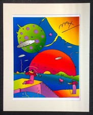 Peter Max - 16x20 large hand signed Color Offset Lithograph,  w/Certificate picture