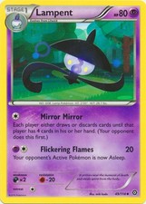 Lampent - 49/114 - Uncommon (Lp) Steam Siege - Psychic Pokémon picture