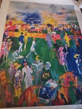 Vintage Leroy Neiman 123rd Kentucky Derby Signed 1997 Poster  picture