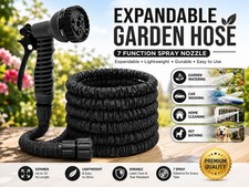 25 50 100ft HEAVY DUTY 3X Stronger Deluxe Expandable Flexible Garden Water Hose picture