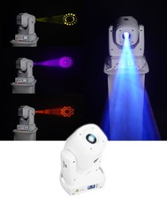 Rockville ROCK SPOT 260W V2 White Moving Head Wireless DMX DJ Prism/Gobo Light picture