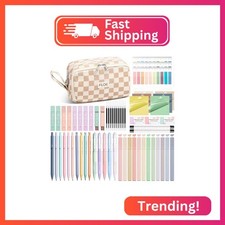 62PCS Aesthetic School Supplies Cute Back to School Supplies Stationary Set picture