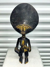 Authentic Hand Carved African Wooden Figure Sculpture Tribal Art picture