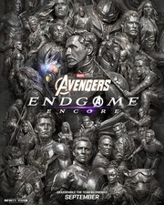 AVENGERS ENDGAME ENCORE MOVIE POSTER 2 Sided ORIGINAL INTL 27x40 CHRIS EVANS picture