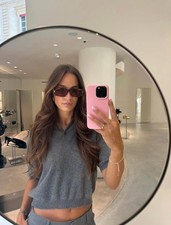 ALAIA AA0085S Women Sunglasses 57-17-140 Tortoise Frame Pink Lens UV400 picture