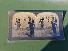 Antique 1904 Stereoview Card Hoeing Rice South Carolina Keystone 13751 picture