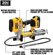 DEWALT DCGG571B 20V Cordless Grease Gun 10000 PSI Tool Only picture