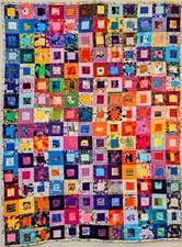  100%  COTTON TUMMY TIME BABY QUILT.  HANDMADE IN THE USA.   picture