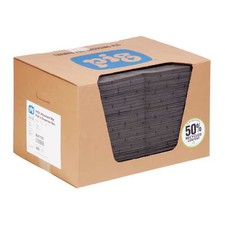 Pig Sorbent Pad, 22 gal, 15 in x 20 in, , Gray, Polypropylene MAT135 Pig MAT135 picture