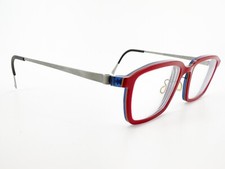Lindberg Ace/Strip 1136 Eyeglasses FRAME AD28 Red 47[]17-135 Gray Acetanium I756 picture