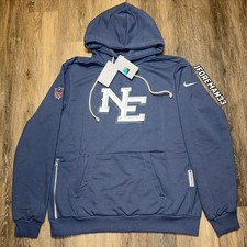 New England Patriots Rivalries Hoodie Nike Authentic Standard Issue Storm Blue picture