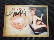 2020 Collectors Expo Model Kelly Kelly Autographed Kiss Card picture