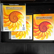 BJU Press Pre-Algebra Teacher's Edition 2nd Ed Books 1 & 2 Spiral w/ CD picture