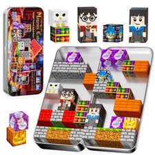 Pocket Cubes Magnetic 35-Piece Mini Blocks Travel Set, Multicolor picture