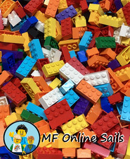 EB Genuine LEGO Mixed Lot of 2x4 Bricks Part #3001 100 Pieces 220g picture