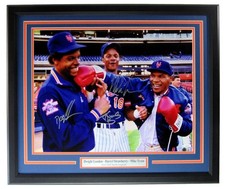 Gooden/Darryl Strawberry/Mike Tyson Signed  16x20 Photo Mets Framed JSA 180512 picture