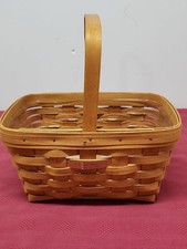 Vintage Longaberger Small Market Basket 11
