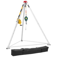 VEVOR Confined Space Tripod Kit 1200 lbs Winch 98.5 ft Cable Sewer Rescue Pole picture