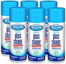 Sprayway Glass Cleaner Foaming Aerosol Spray, 19 oz, Pack of 6 Ammonia-Free,  picture