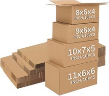 Shipping Boxes 40 Pack Corrugated Mailers Assorted 11x6x6 10x7x5 9x6x4 8x6x4 picture