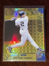 1999 Topps Finest Gems Derek Jeter #115 Gold Refractor Serial #/100 Yankees picture