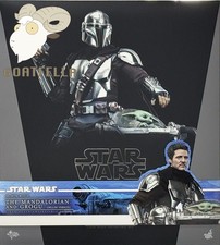 READY NEW HOT TOYS STAR WARS MANDALORIAN GROGU DELUXE PEDRO PASCAL DJARIN MMS872 picture