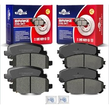 Ceramic Brake Pads Front Rear Jeep Cherokee 2014-2022 D1734 D1843 8pc Set picture