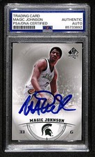 2013-14 Upper Deck SPA Magic Johnson Signed/Autographed Card PSA/DNA BA204427 picture