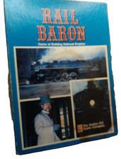 Avalon Hill GA295 Rail Baron game building railroad empires vintage picture