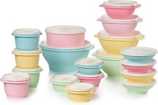 Tupperware Heritage 36-Piece Vintage Pastel Multicolor Container + Lid Set NIB picture