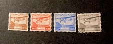 1929 Japan Airmail Stamps . 4 Stamps .C3-C4-C6-C7 . MNH  OG picture
