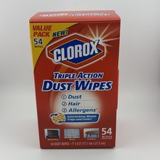 Clorox Triple Action Dust Wipes 54-Count Value Pack DISCONTINUED NOS picture